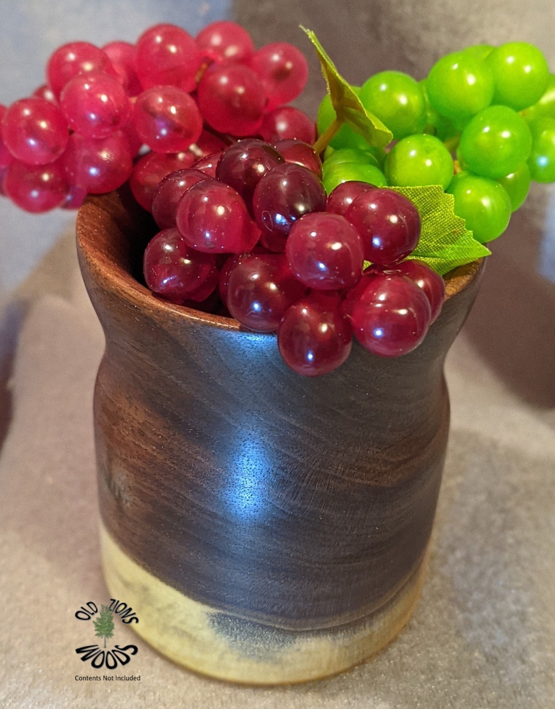 Black Walnut Hand Turned Wood Vase Mark Benjamin 05B011 Etsy