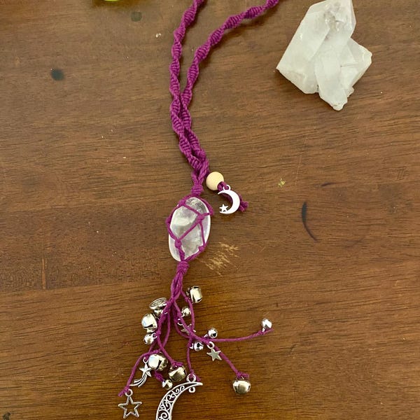 Celestial Car Charm Witches Bells - Witch Bells for Protection, Witchy Decor, Witchy Gifts, Witch Charms, Witchy Car Charm, Witchy Decor