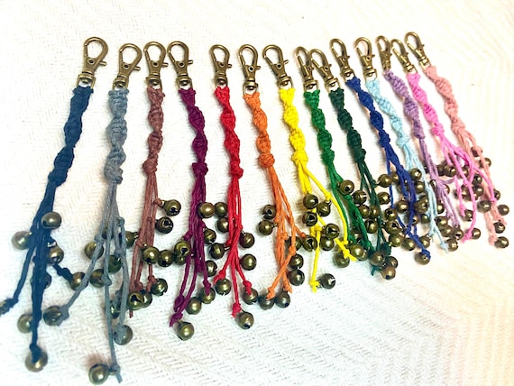 Mini Witches Bells - Bells Keychain, Witchy Keychain, Mini Witch Bells, Witch Charms, Witch Purse Charms, Mini Witch Bells, Gifted Witchy
