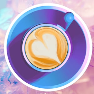 Sticker Latte Love