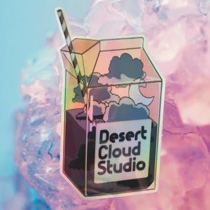 Adesivo de bebida mágica Desert Cloud Studio