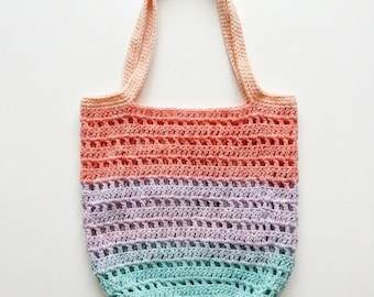 Bolso de playa de ganchillo / Bolso de mercado de ganchillo