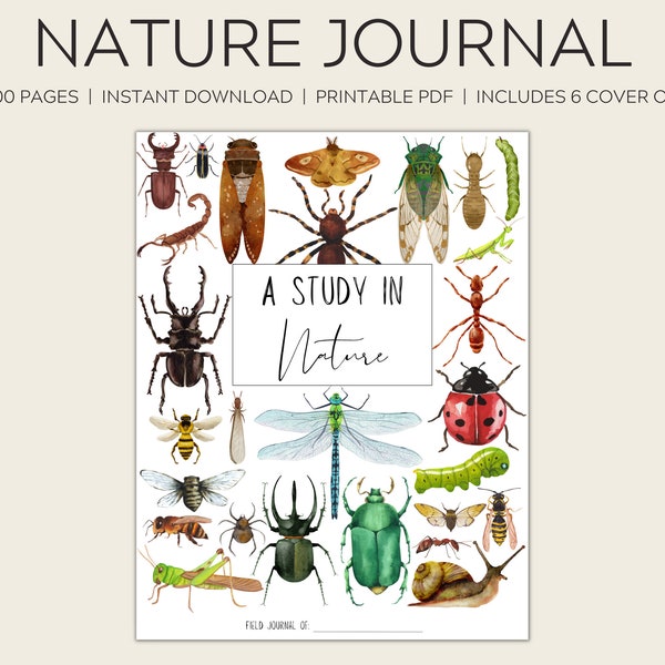 Nature Journal for Kids | Nature Study | Field Journal | Hiking Journal | Adventure Journal | Journal Prompts | Nature Learning