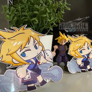 Final Fantasy 7 Cloud Strife delivery service FF7 novelty sticker
