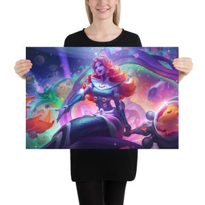 Space Groove Nami Splash Art Poster - League of Legends - 12K Res