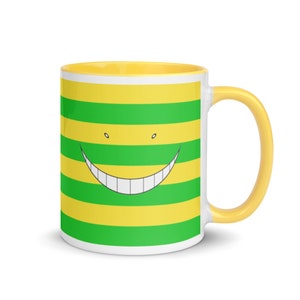 Korosenei Grüne Streifen Tasse mit gelber Innenseite - Assassination Klassenzimmer - 12K Res