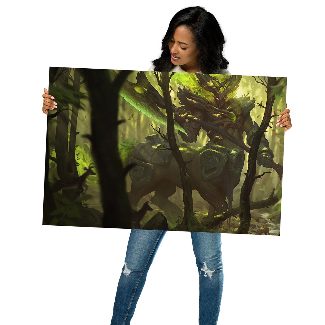 Elderwood Hecarim Splash Art Poster - League of Legends - 12K Res - Etsy