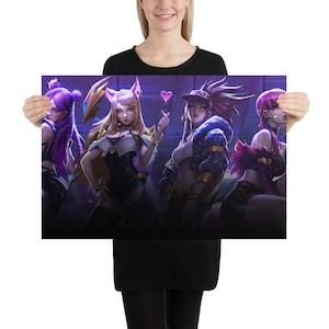 KDA Pop Stars Collage Poster - League of Legends - 12K Res
