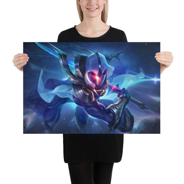 Cosmic Blade Master Yi Splash Art Poster - League of Legends - 12K Res