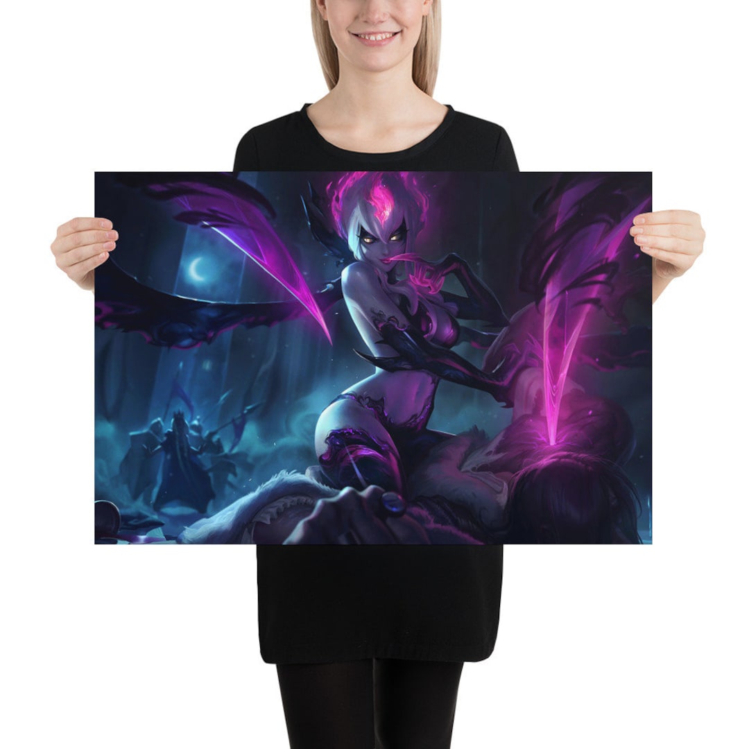 Evelynn Splash Art Poster - League of Legends - 12K Res - Etsy