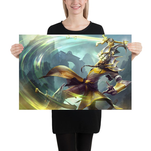 Master Yi Splash Art Poster - League of Legends - 12K Res