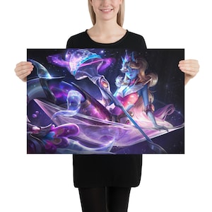 Space Groove Nami Prestige Edition Splash Art Poster - League of Legends - 12K Res