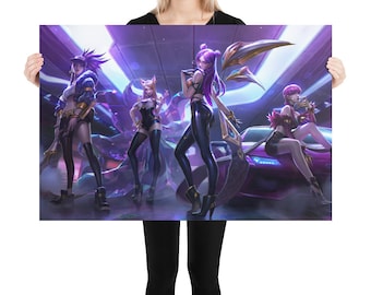 K/DA Pop Stars Splash Art Poster - League of Legends 12K Res