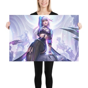 KDA All Out Evelynn Splash Art Poster - League of Legends - 12K Res