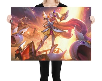 Star Guardian Seraphine Splash Art Poster - League of Legends - 12K Res