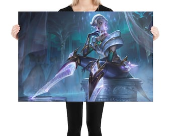 Winterblessed Camille Prestige Edition Splash Art Poster - League of Legends - 12K Res