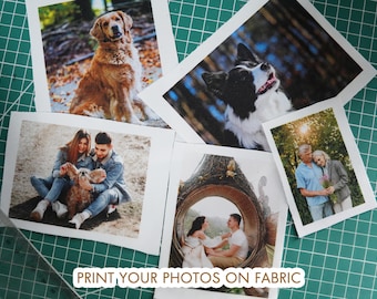 Print Your Photos on Fabric for Keepsakes and Crafts, Photos Printed on Fabric, Custom Photo Quilt Squares, Custom Picture Quilts