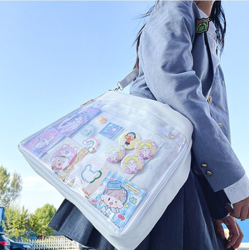 High Capacity Tote Bag Cute Ita Bag Stylish Shoulder Bag Etsy