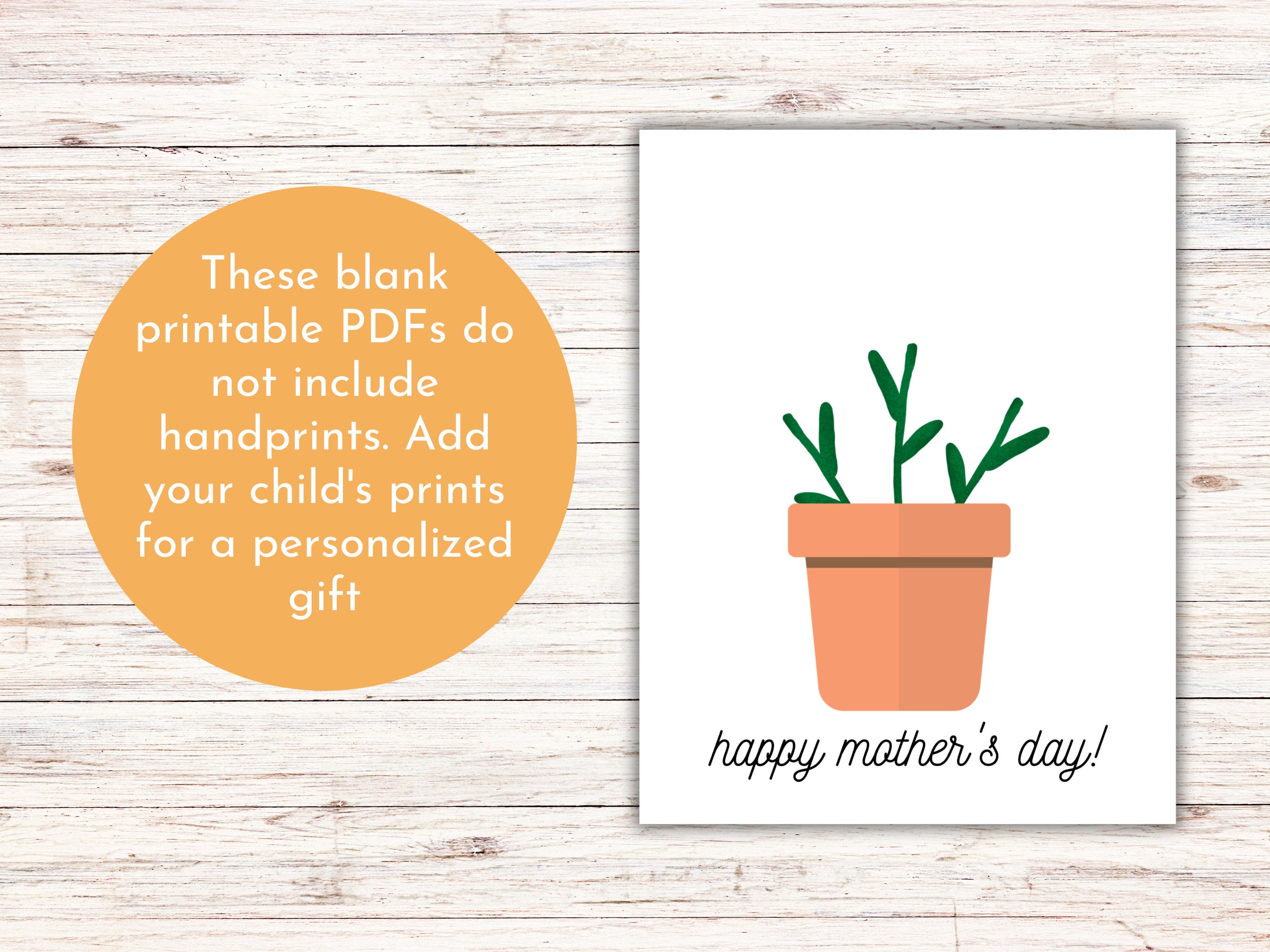 Mother's Day Printable Handprint Craft for Kids &amp; Babies Bundle ...