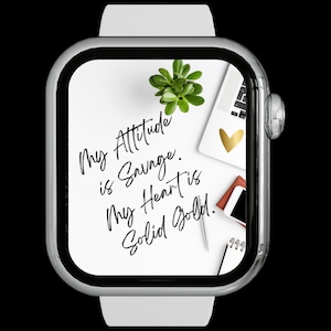 Slechte B * tch Citaten Apple Watch / iWatch Wallpaper Achtergrond