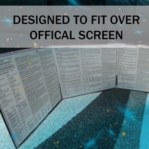 D&amp;D Printable Dungeon Master Screen Insert - Etsy Canada