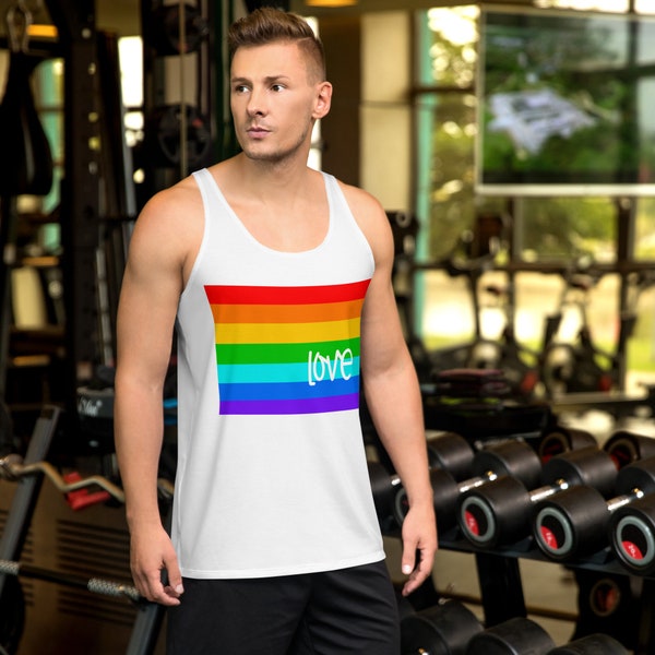 Rainbow Love - Unisex Tank Top