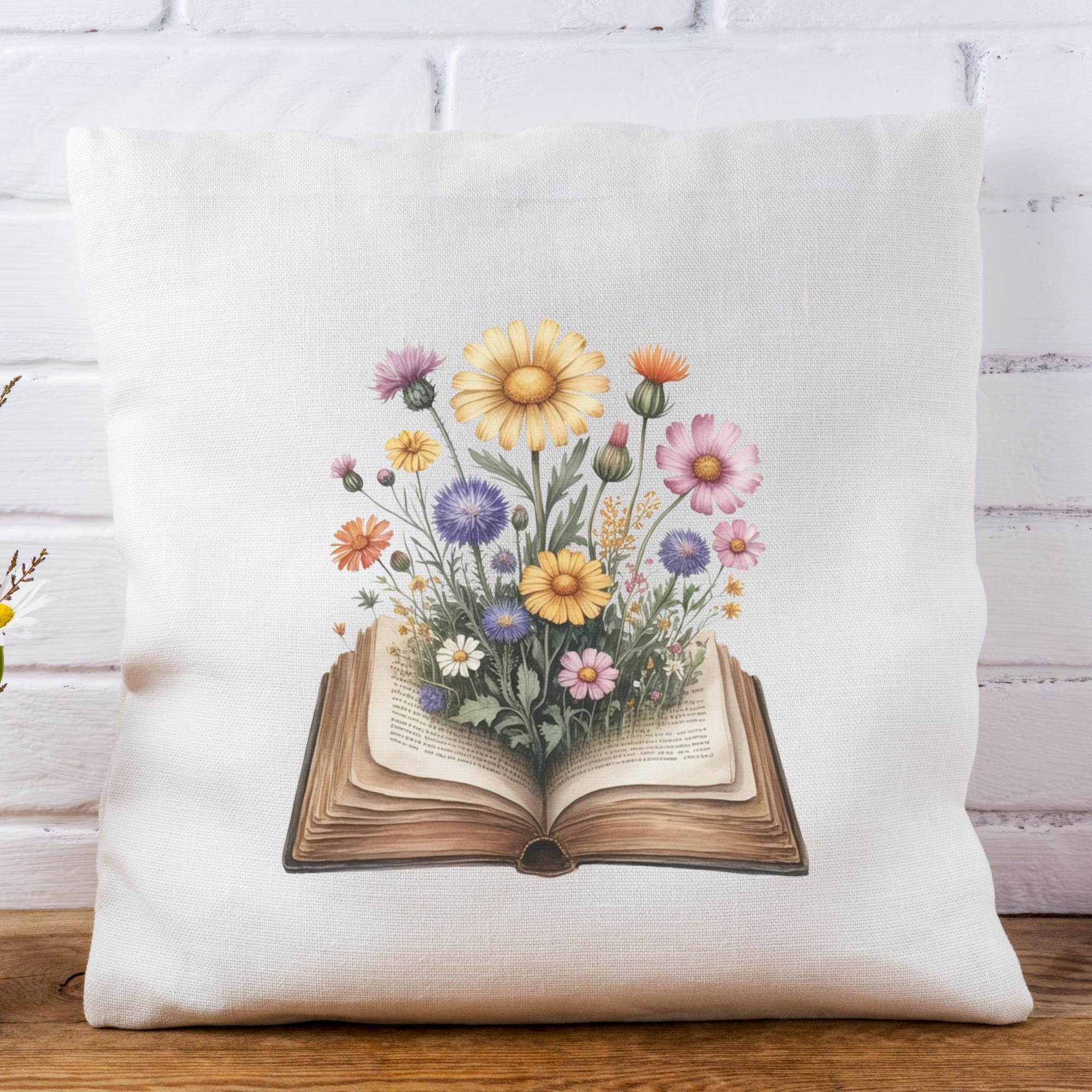 100+ Floral Books Clipart PNG Bundle, Vintage Flower Book Junk Journal ...