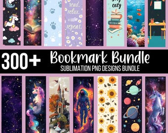 300+ Bookmarks PNG Bundle, School Bookmarks PNG, Birthday Bookmark, Printable Bookmark Sublimation, Fun Bookmarks For Kids, Reading PNG