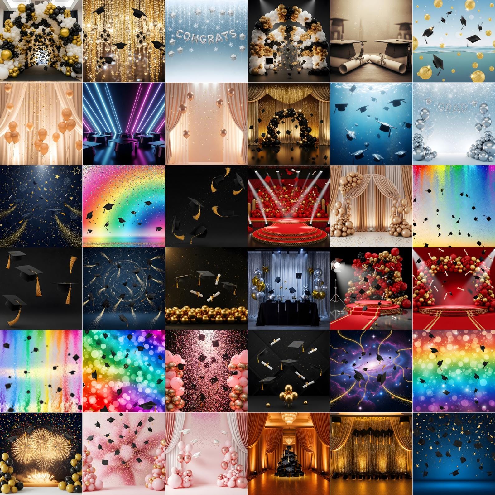 100+ Graduation Backdrops PNG Bundle, Class of 2026 Photo Booth ...