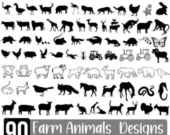 Farm Animal SVG Bundle, Farm Life Svg, Farm House Svg, Horse Svg, Farm svg, Farm House Png, Farm Animal Silhouette, Farm Animal Cut File