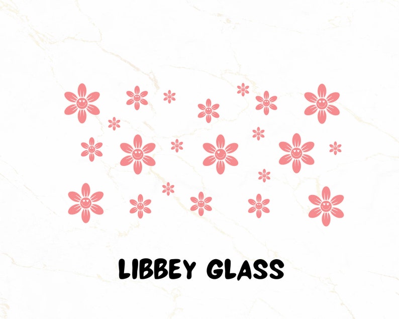 16oz Libbey Can Wrap SVG | Trendy SVG | Smiley Face Svg | Groovy Svg ...