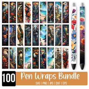 100 PNG Pen Wrap Bundle, Pen Wrap Sublimation Designs, Epoxy Pen Wraps, Pen Waterslide Designs,  Pen Wrap Png, Pencil Sublimation Design
