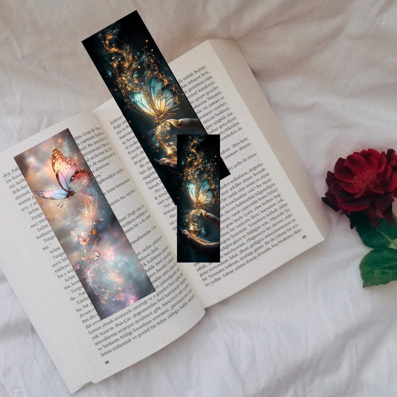 70+ 3D Butterfly Bookmark PNG Bundle, Beautiful Butterfly, Perfect for ...