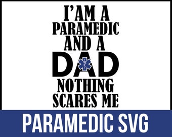 Diseños SVG de paramédico, imágenes prediseñadas divertidas de paramédico, emblema de ambulancia, silueta médica digital SVG, estrella de la vida