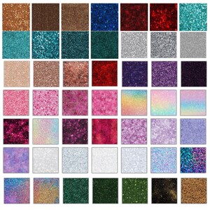 50 Glitters Digital Paper PNG Bundle, Shiny Sparkle Backgrounds ...