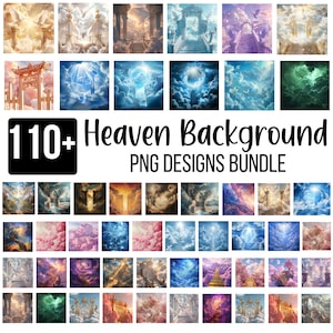 110+ Pacote de PNG de fundo do céu, Memorial do pôr do sol azul em memória amorosa, Degraus e portão da escada do céu, Download digital