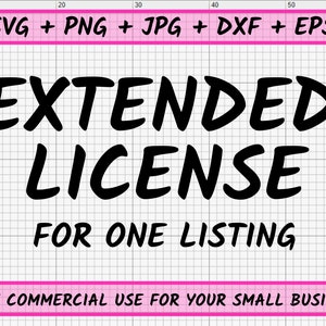EXTENDED License for 1 listing