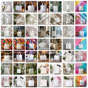 60+ bundle di mockup di borse tote, mockup di borse tote naturali a tema boho, mockup di borse per la spesa naturali, mockup di borse tote floreali, mockup di borse organiche
