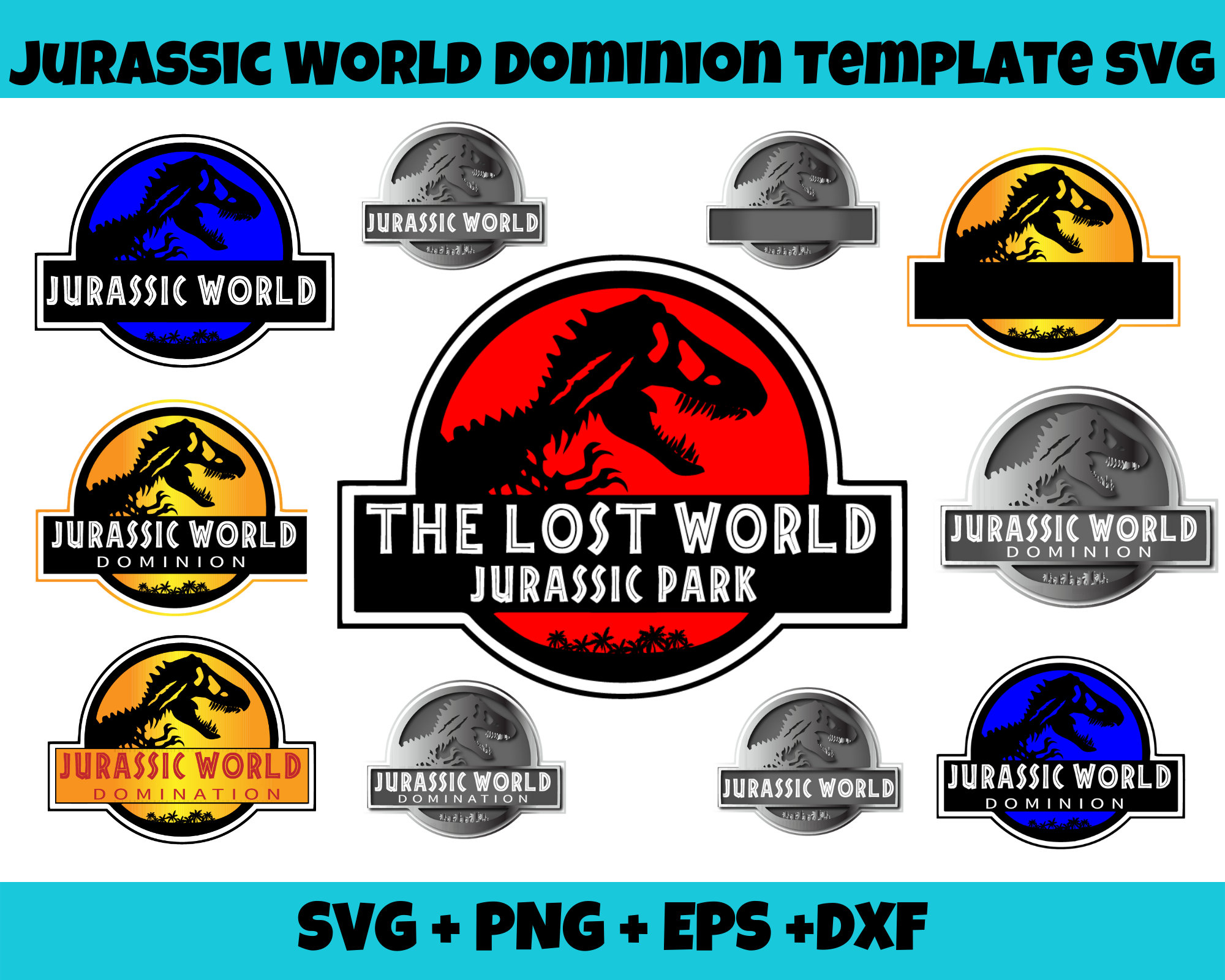Jurassic park svg Jurassic world svg Jurrassic park svg - Etsy España