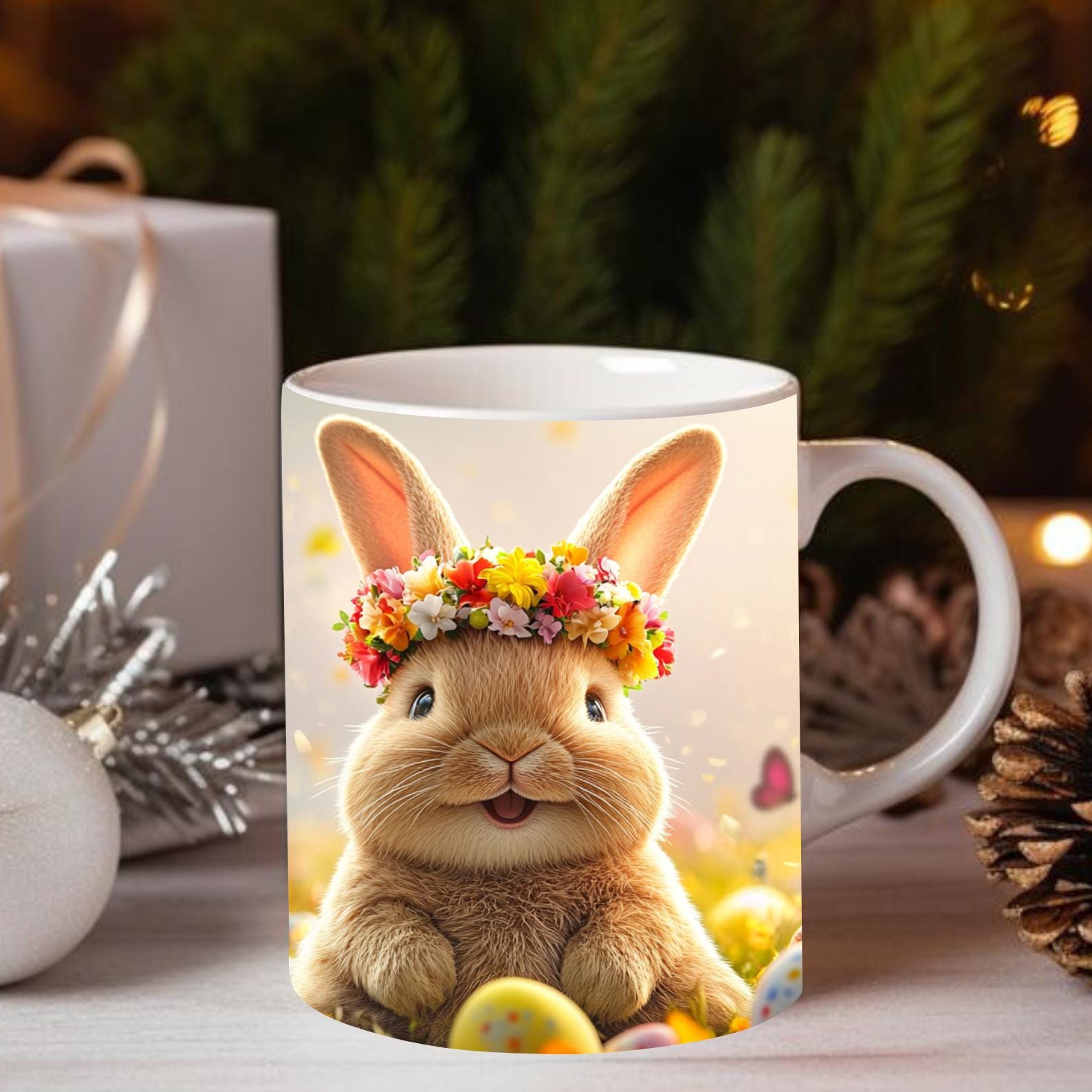 100+ Easter Mug Wraps PNG, Bunny and Spring Cat Designs, 11 Oz ...