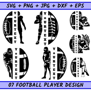 Fußballspieler SVG Bundle, Fußball svg, benutzerdefinierter Fußballname, Fußballspieler Png, Fußballtrikot, Fußball Halbspieler, Fußball Clipart