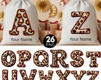 Christmas Bag Alphabet PNG, Letters Clipart, Kids Christmas Bag, Santa  Alphabet PNG, Personalized Name Bag Design, 26 Sublimation PNG