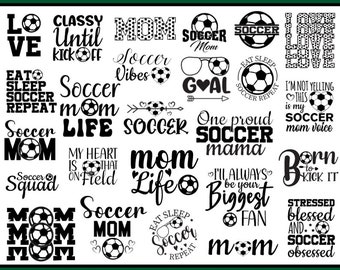 Soccer Mom SVG Bundle, Soccer svg, Soccer Shirt svg, Soccer Life svg, Soccer Ball svg, Soccer Ball Monogram Svg, Soccer Designs, Soccer Team