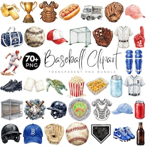 55+ Baseball Clipart PNG Bundle , Boy Baseball PNG, Watercolor Sports Balls, Baseball Player Clipart, Sports PNG, Digital Download