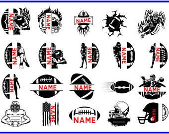 Football player svg, superbowl svg, American Football Player Svg, Half Football Half Player Svg, Football svg, Football Season svg,_SD