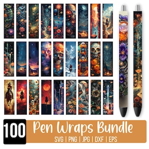 100 PNG Pen Wrap Bundle, Pen Wrap Sublimation Designs, Epoxy Pen Wraps, Pen Waterslide Designs,  Pen Wrap Png, Pencil Sublimation Design