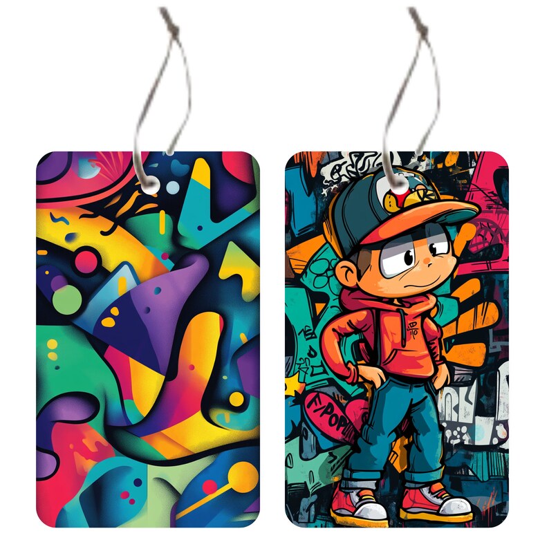 500 Air Freshener Designs Bundle, Colorful Cartoon Animals,mystical