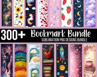 300+ Bookmarks PNG Bundle, School Bookmarks PNG, Birthday Bookmark, Printable Bookmark Sublimation, Fun Bookmarks For Kids, Reading PNG