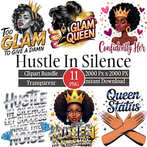 Imágenes prediseñadas PNG de "Esfuérzate en silencio", ilustración de cita motivacional, tipografía de mentalidad de éxito, gráficos de inspiración empresarial, descarga digital.