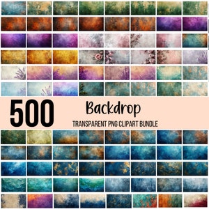 500 achtergrond PNG-bundel, portretachtergrond, fotografieachtergrond, bruiloft vintage digitaal, achtergrond textuur-overlay